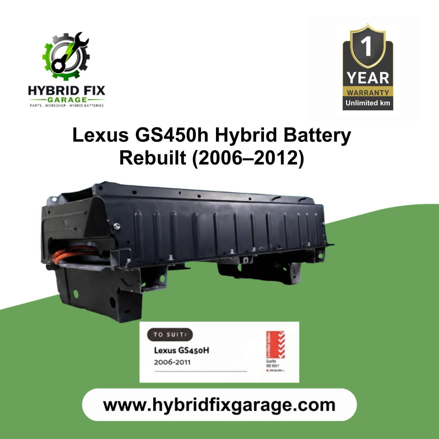 Lexus GS450h Hybrid Battery Rebuilt (2006–2012) - Image 2