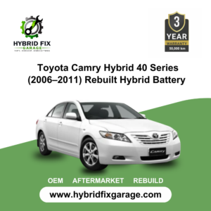 Professionally rebuilt high-voltage NiMH hybrid battery for Toyota Camry Hybrid 40 Series (2006–2011)