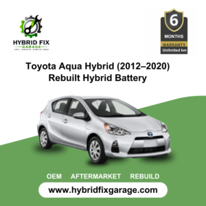 Front exterior view of Toyota Aqua Hybrid (2012–2020) with Hybrid Synergy Drive