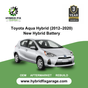 Front exterior view of Toyota Aqua Hybrid (2012–2020) with Hybrid Synergy Drive