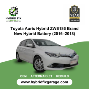 Side profile of Toyota Auris Hybrid ZWE186 hatchback (2016–2018)
