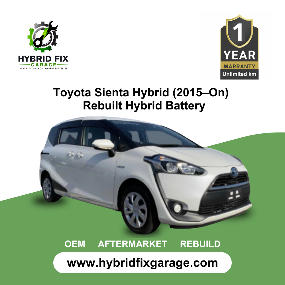 Toyota Sienta Hybrid (2015–On) – Rebuilt Hybrid Battery